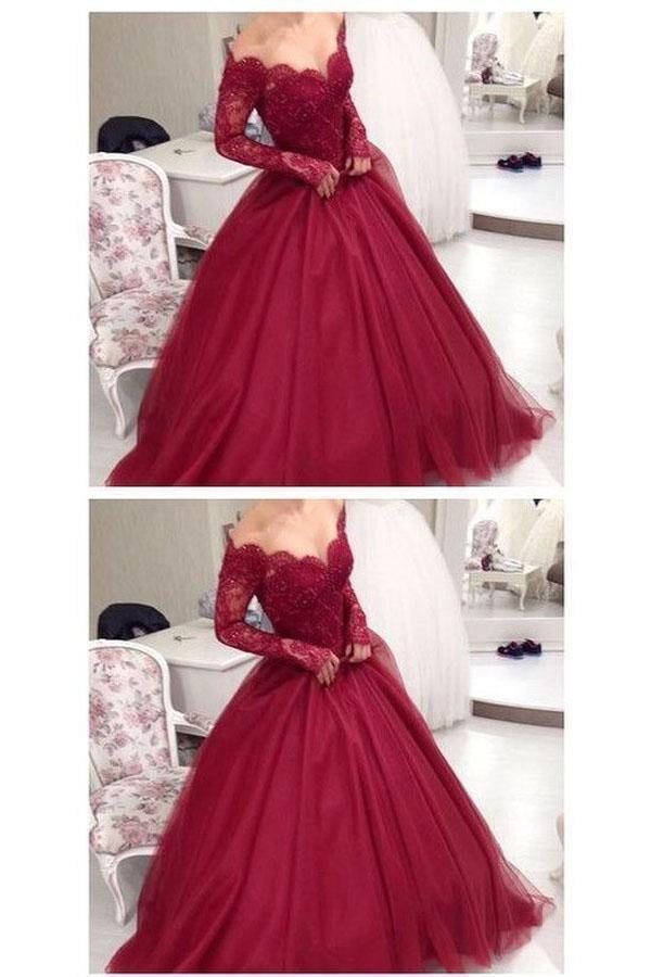 burgundy quince dress